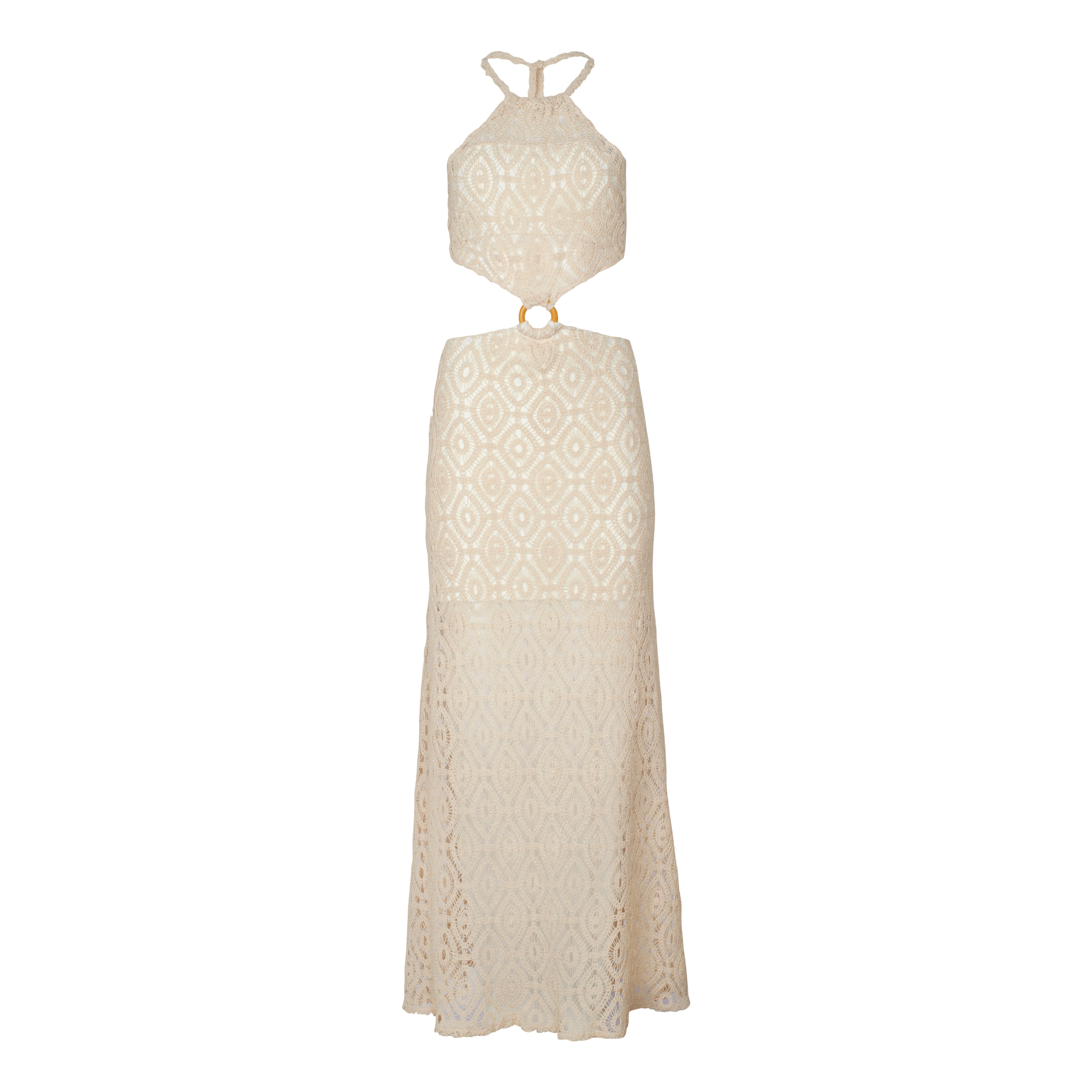 Kai Crochet Maxi Dress L Kai Crochet Maxi Dress L