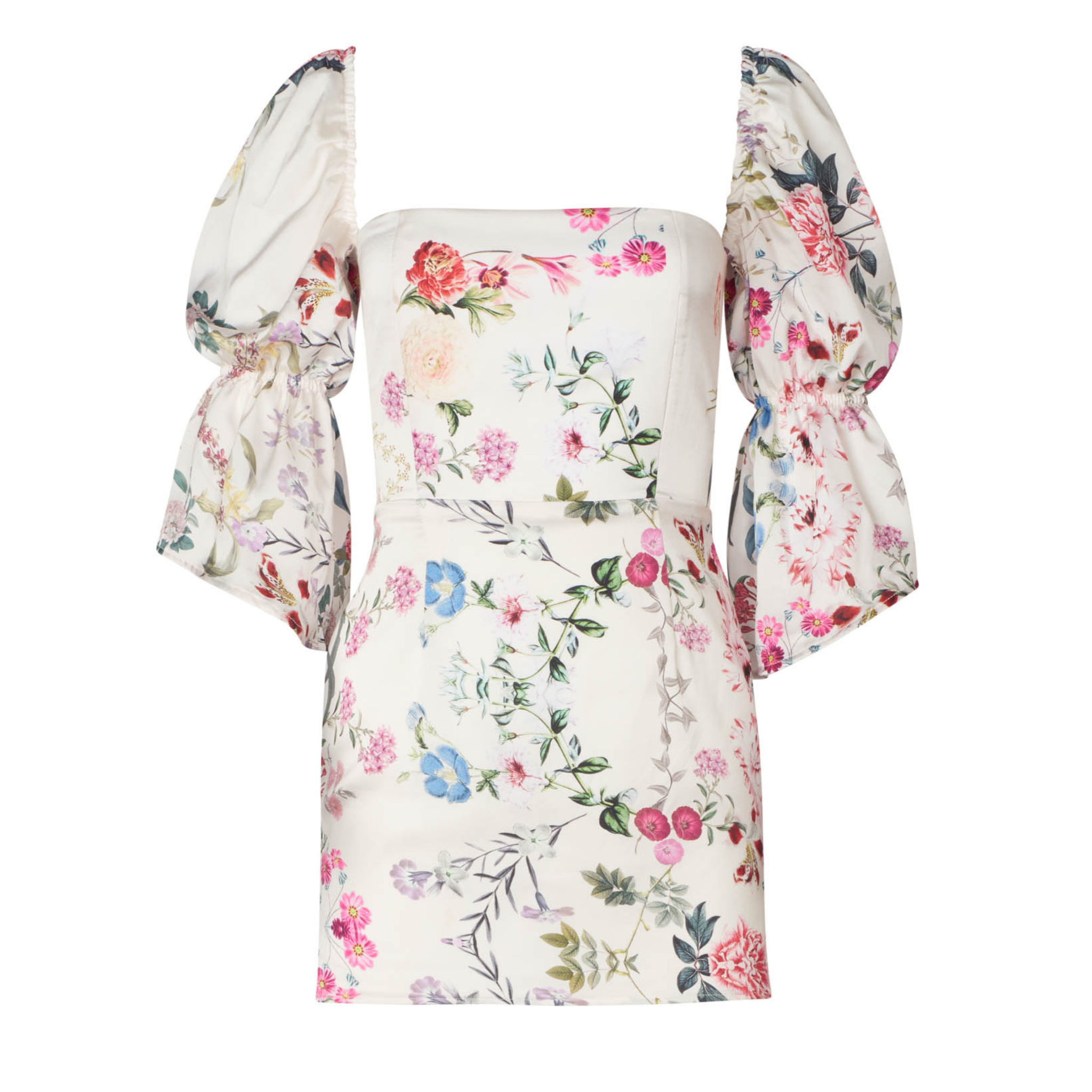 Camille White Floral Mini Dress - SOAH