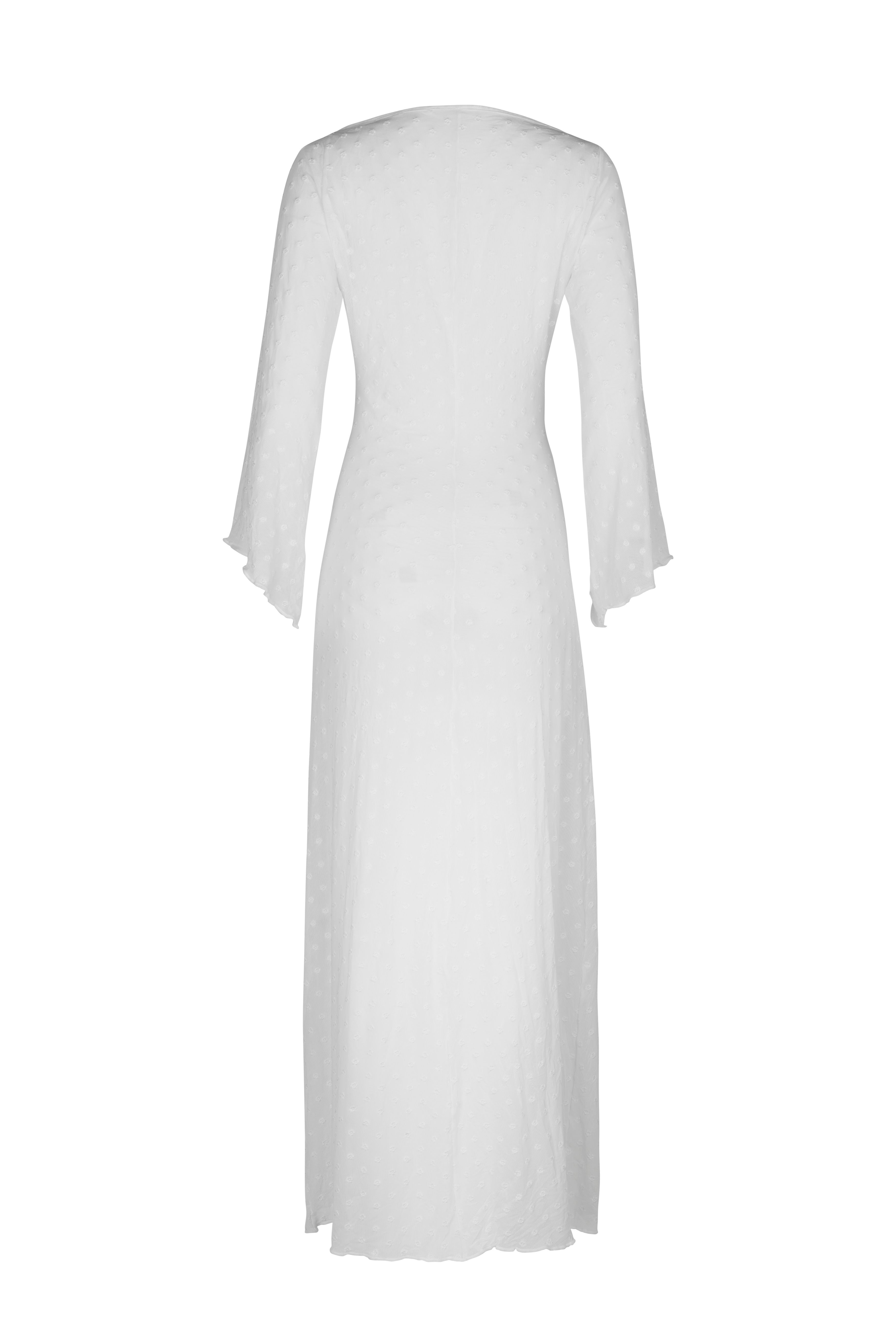 white mesh dress cover up Vestido Tnica de Malla Trips To Vegas - Blanco