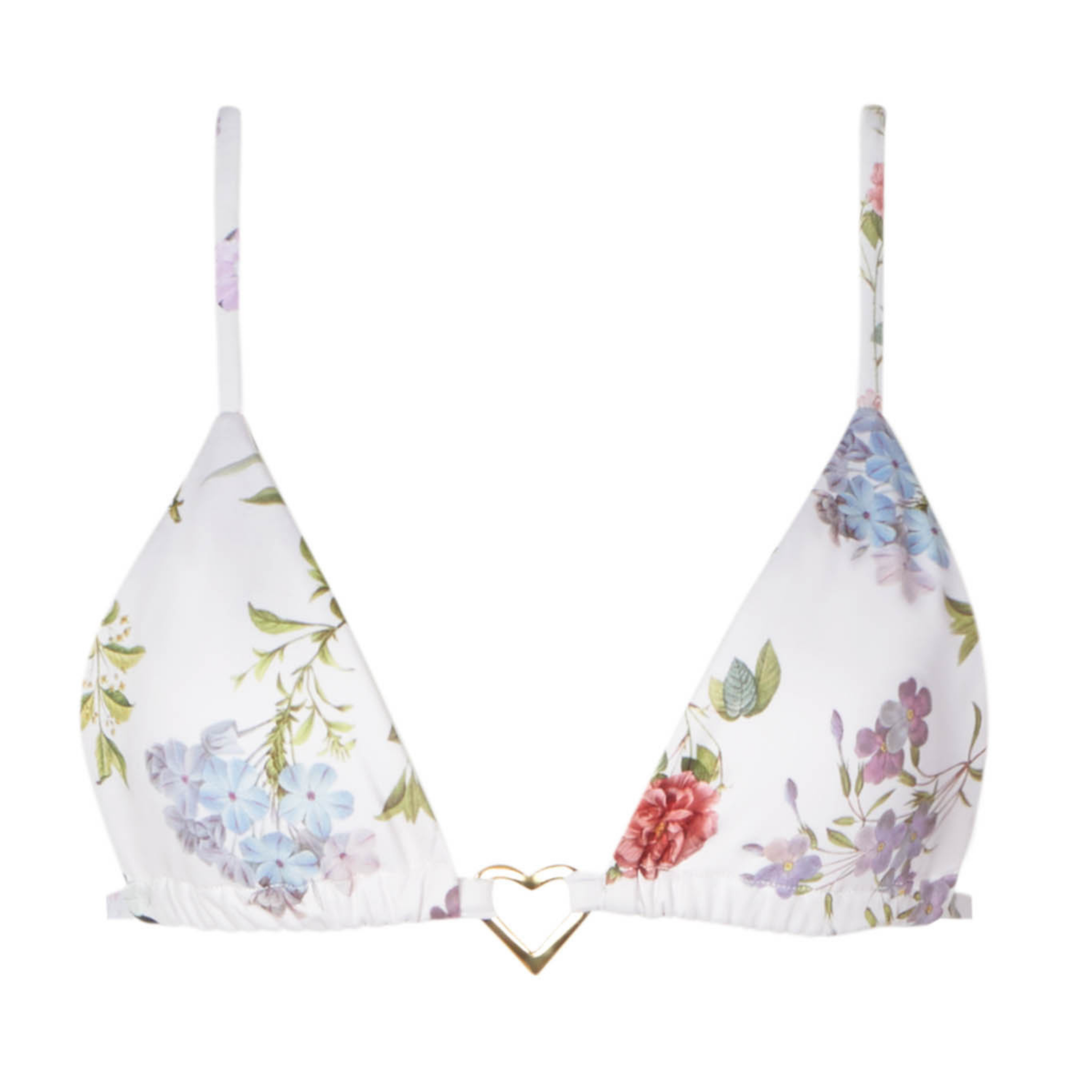 Juliet White Floral Triangle Top - SOAH