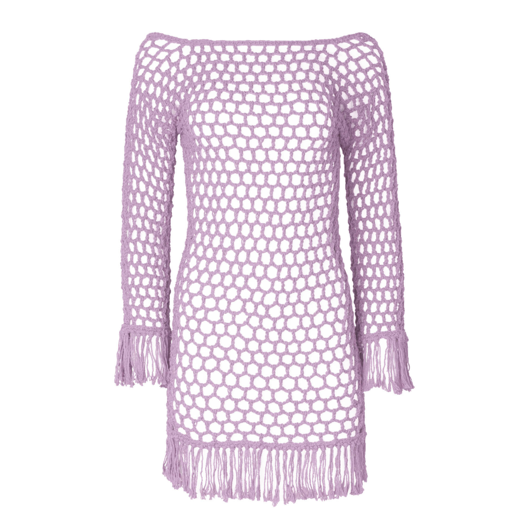 Violet Lilac Crochet Mini Dress - SOAH