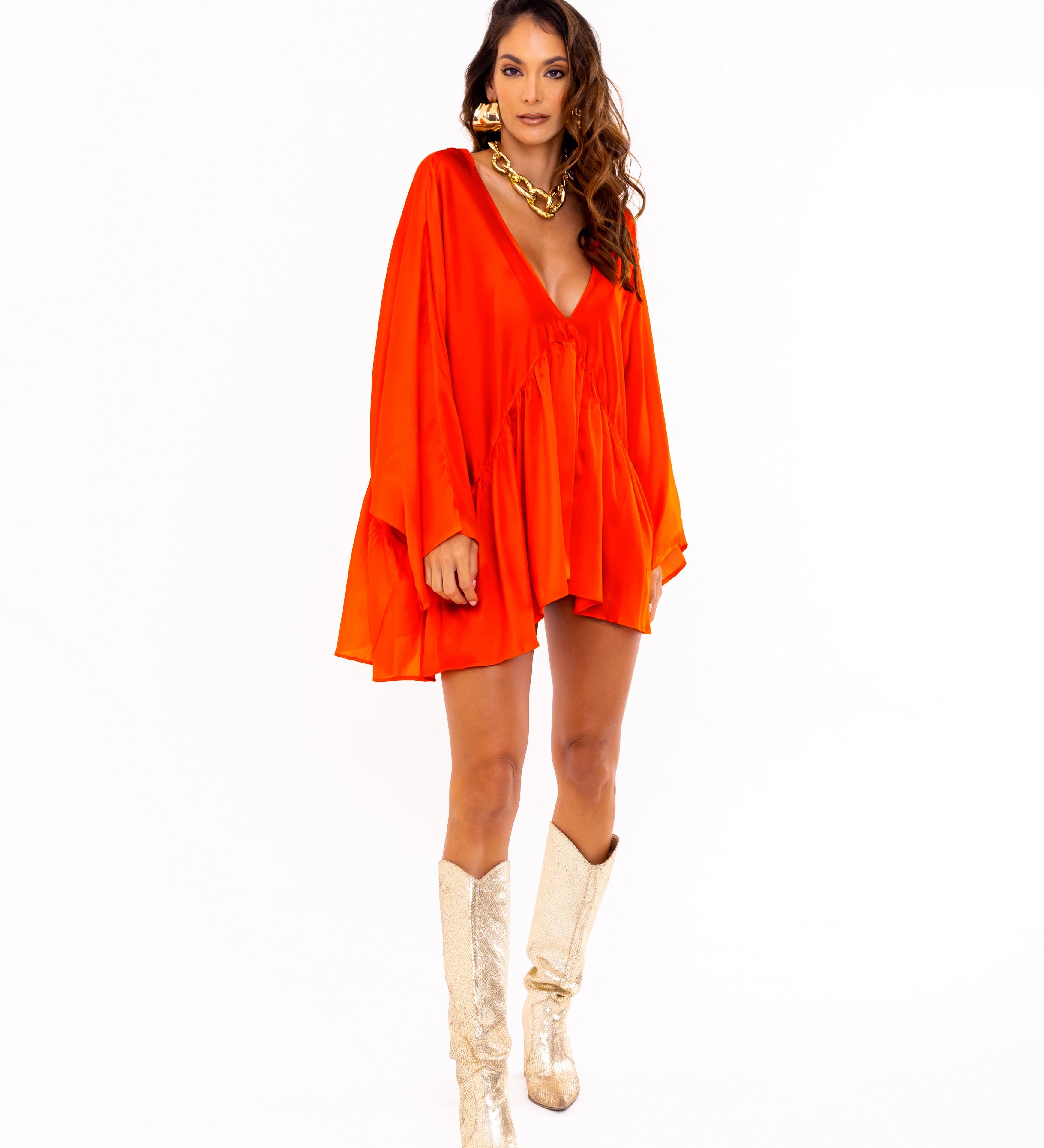 Coral Coral Oversized Tunic - SOAH
