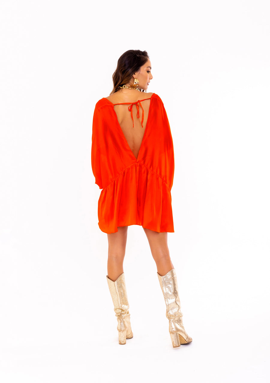 Coral Coral Oversized Tunic