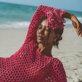 Violet Fuchsia Crochet Mini Dress - SOAH