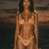 Hazel Orange Dore Triangle Top