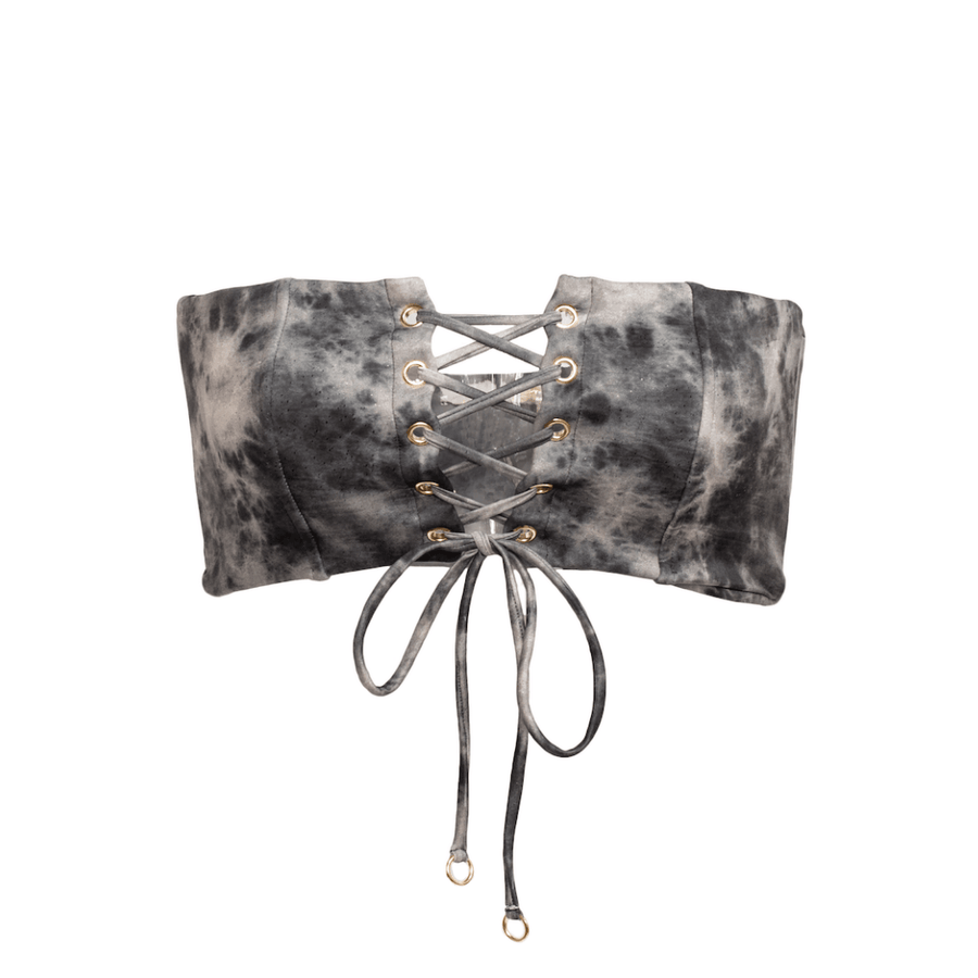 Alba Grey Tie Dye Bikini Top - SOAH