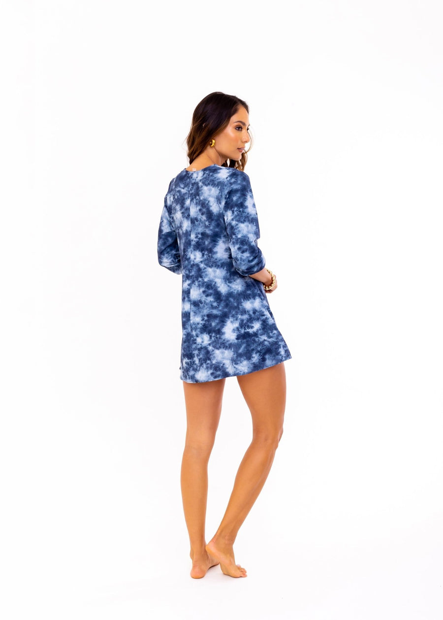 Amaya Grey Tie Dye Dress - SOAH
