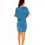 Autumn Blue Jersey Dress - SOAH