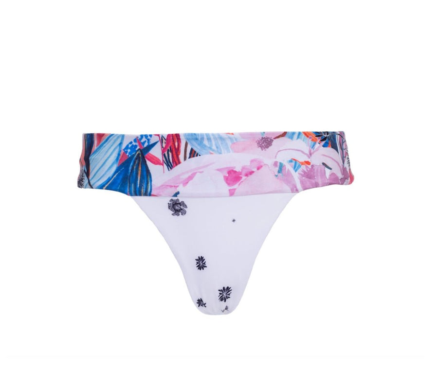 Ava White Floral Bikini Bottom - SOAH