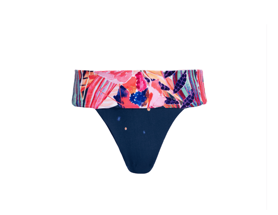 Ava Yellow Floral Bikini Bottom - SOAH