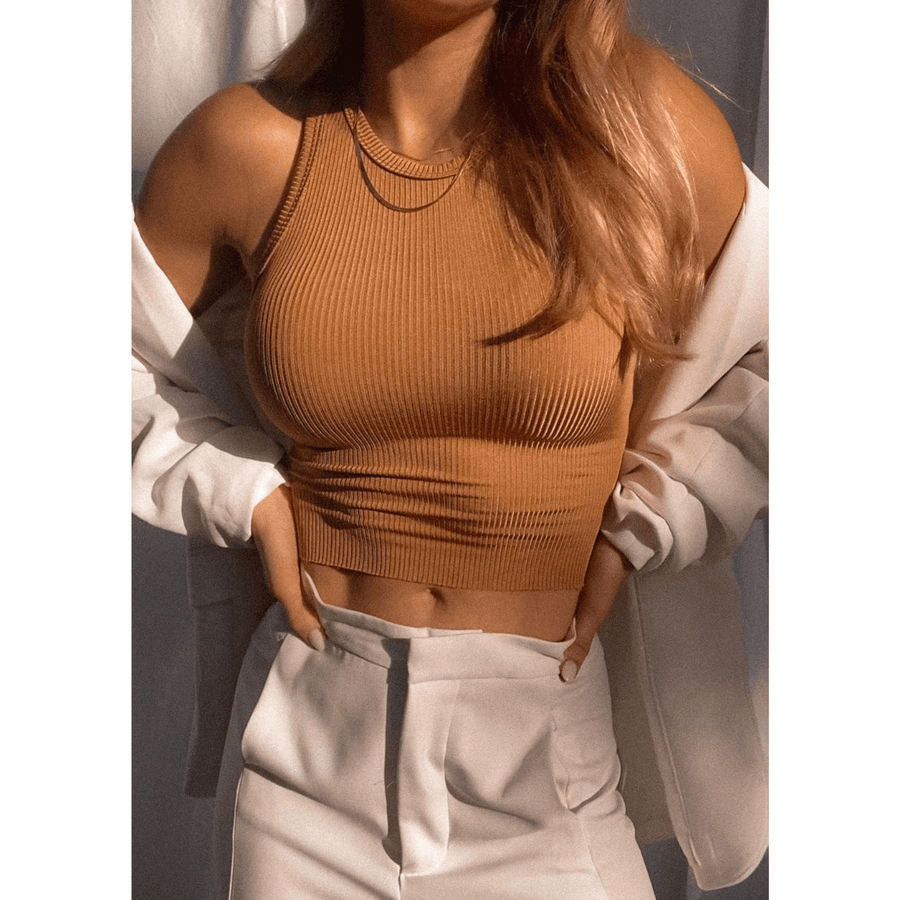 Bea Ribbed Copper Cami - SOAH