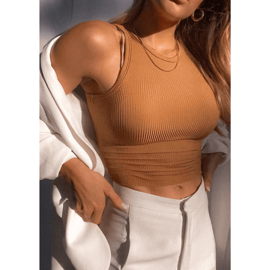 Bea Ribbed Copper Cami - SOAH