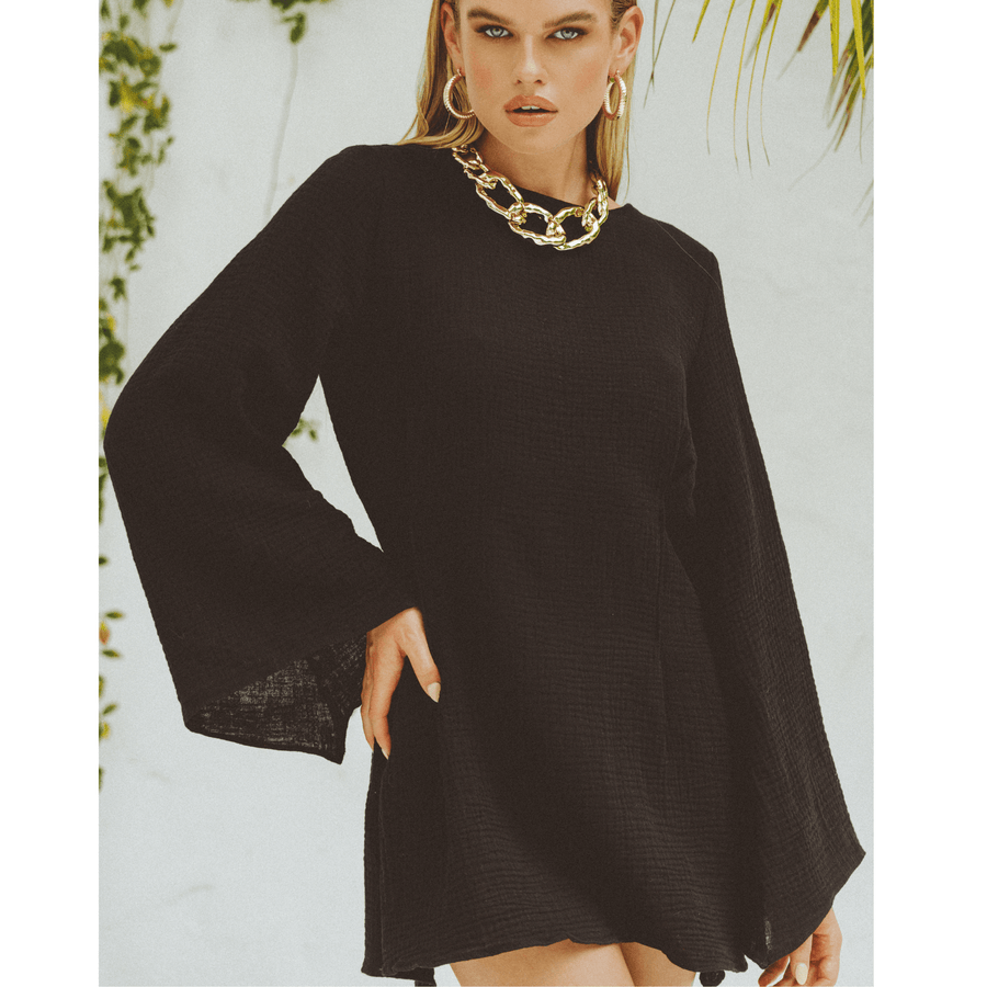 Cecilia Black Mini Dress - SOAH