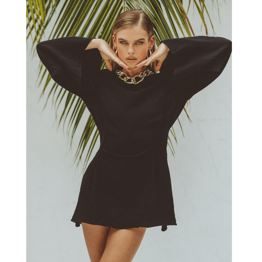 Cecilia Black Mini Dress - SOAH
