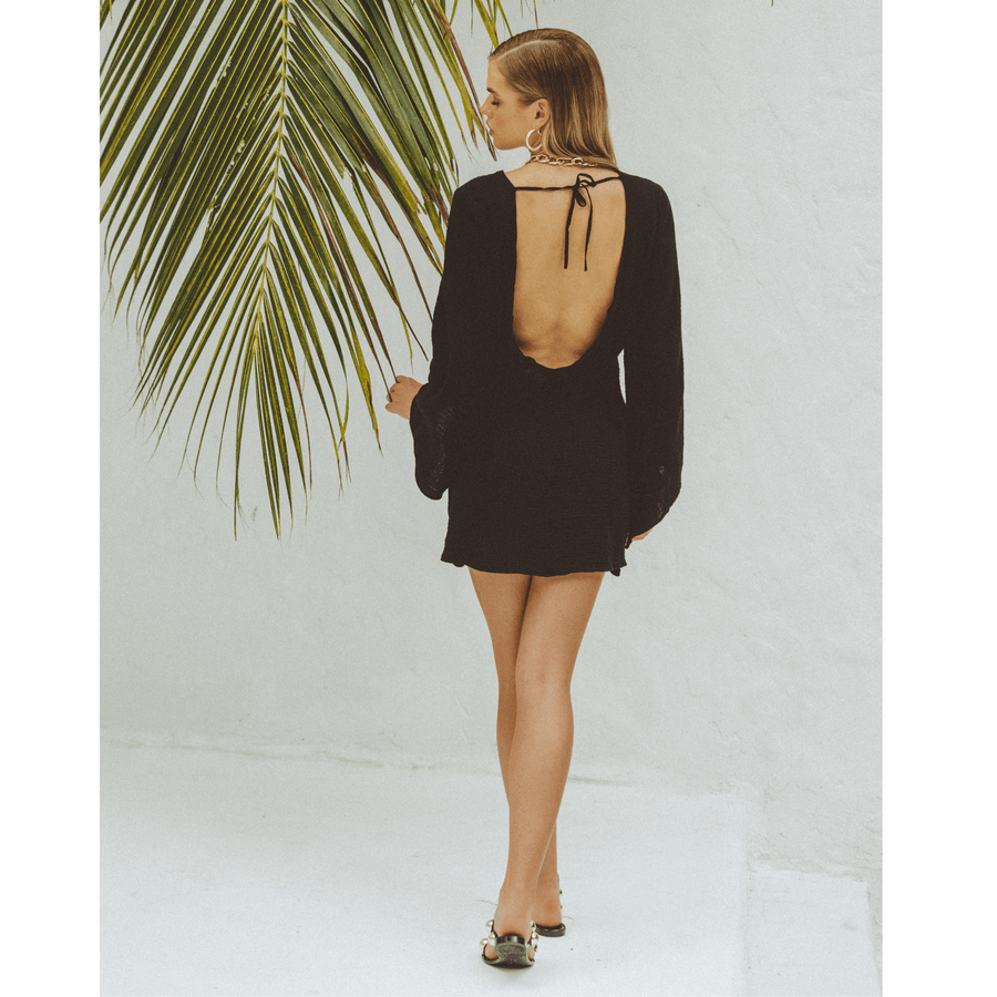 Cecilia Black Mini Dress - SOAH