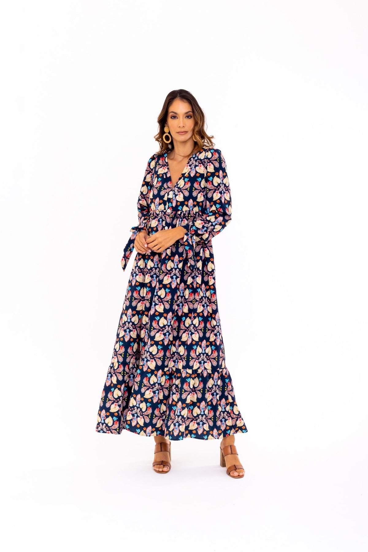 chloe boho dress Guapa Maxi M/L size:5XL Stolen Stores MINI RUFFLE accessories-eoysale1226 34 inch