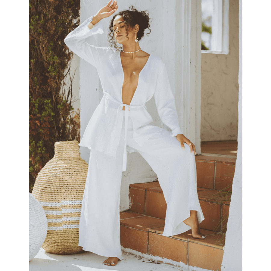 Dawn White Kimono - SOAH