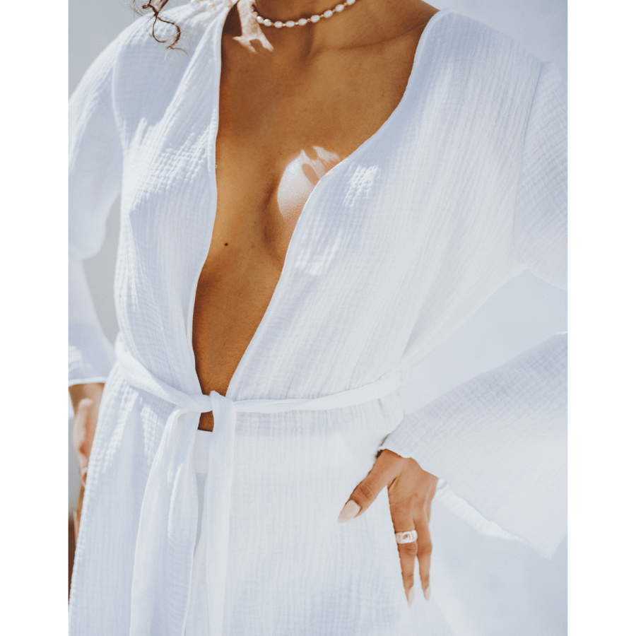 Dawn White Kimono - SOAH