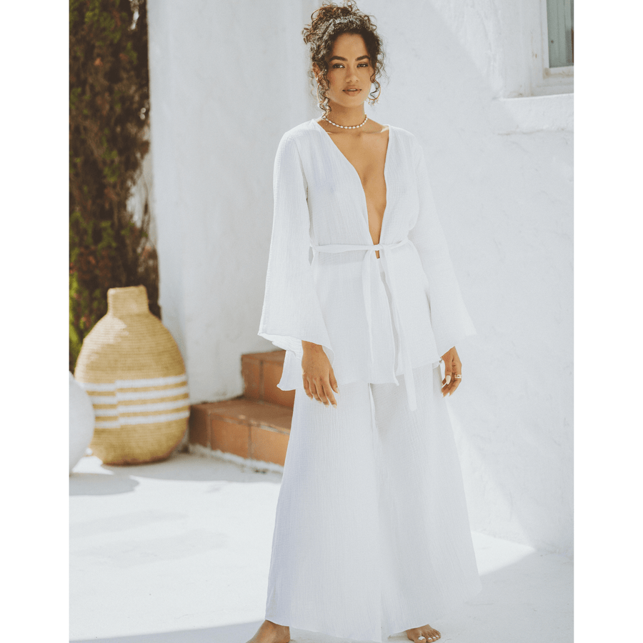 Dawn White Kimono - SOAH