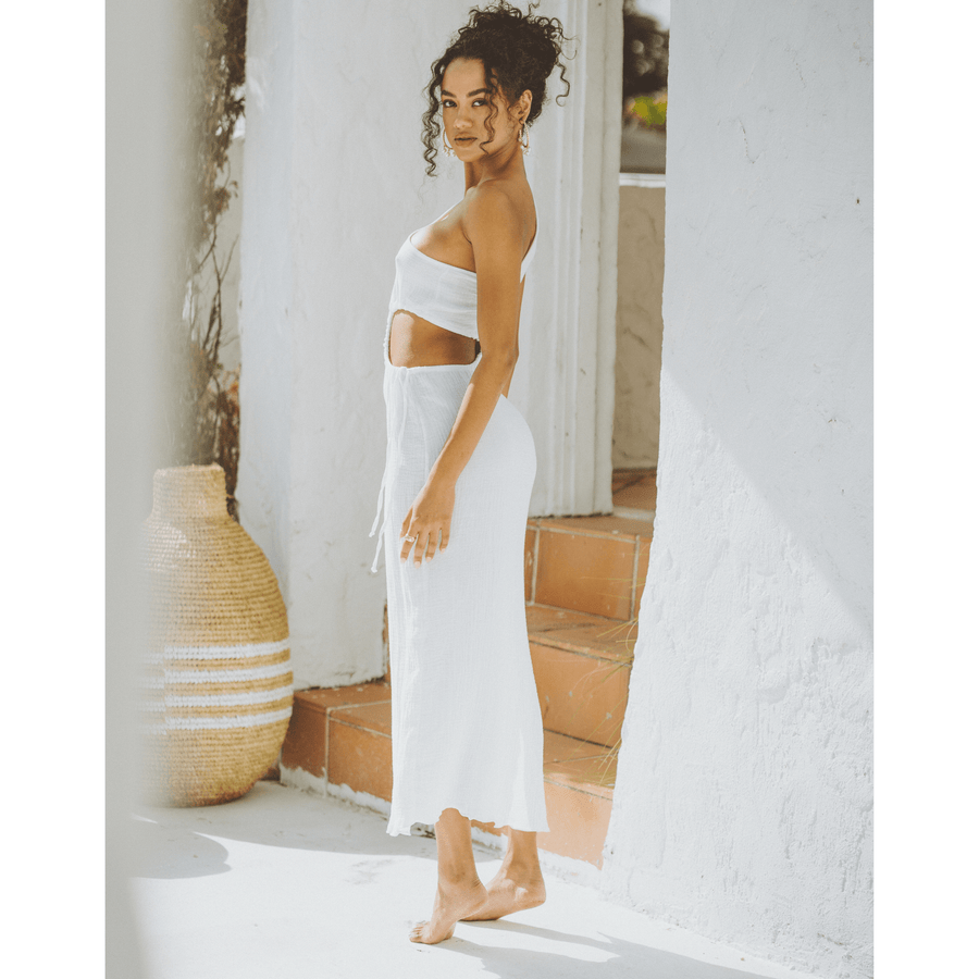 Dhalia White Dress - SOAH