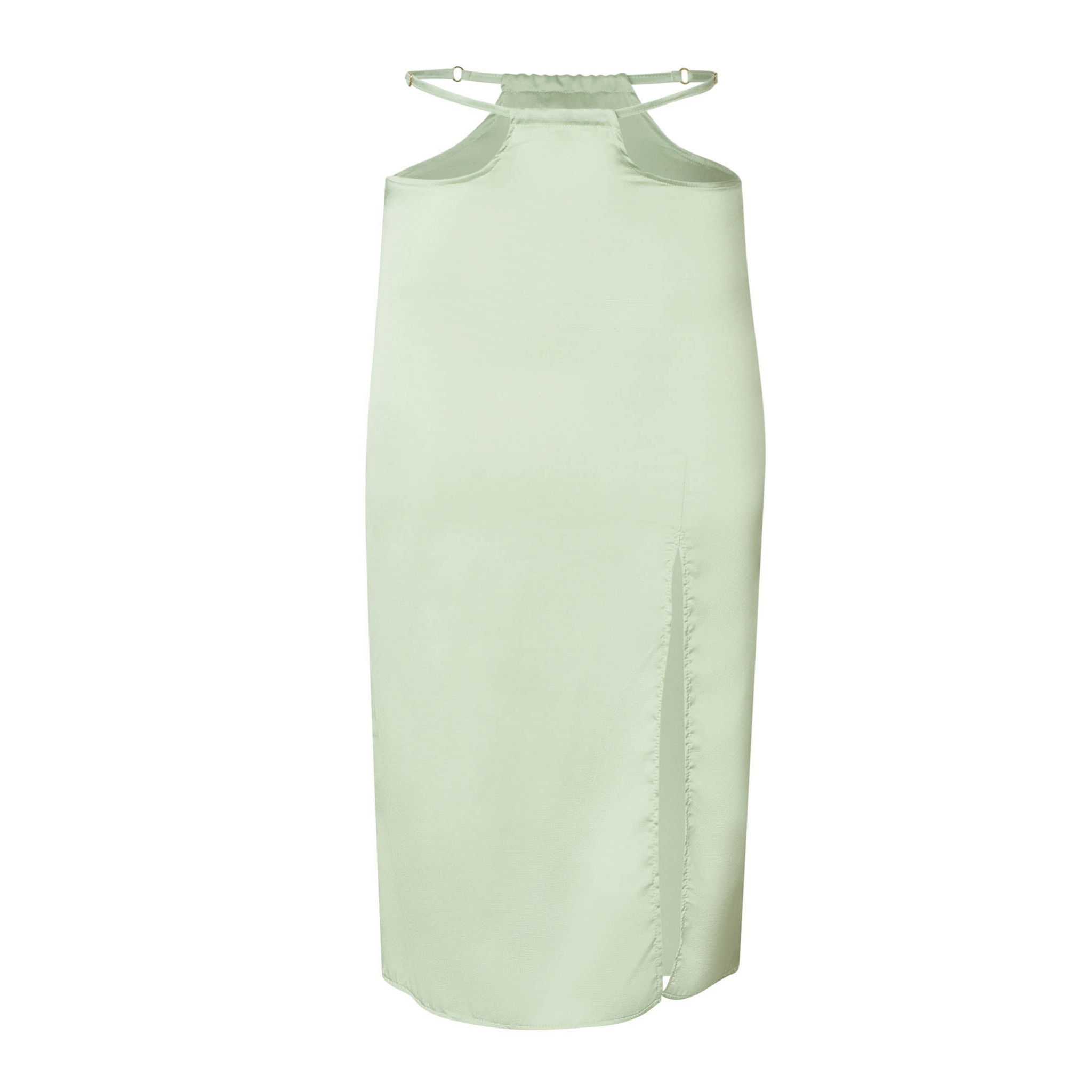 Elena Pastel Green Cut Out Midi Skirt - SOAH