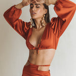 Elena Terra Cut Out Midi Skirt - SOAH