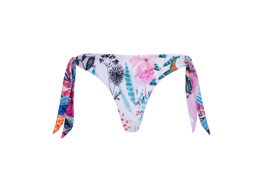 Ella White Floral Bikini Bottom - SOAH