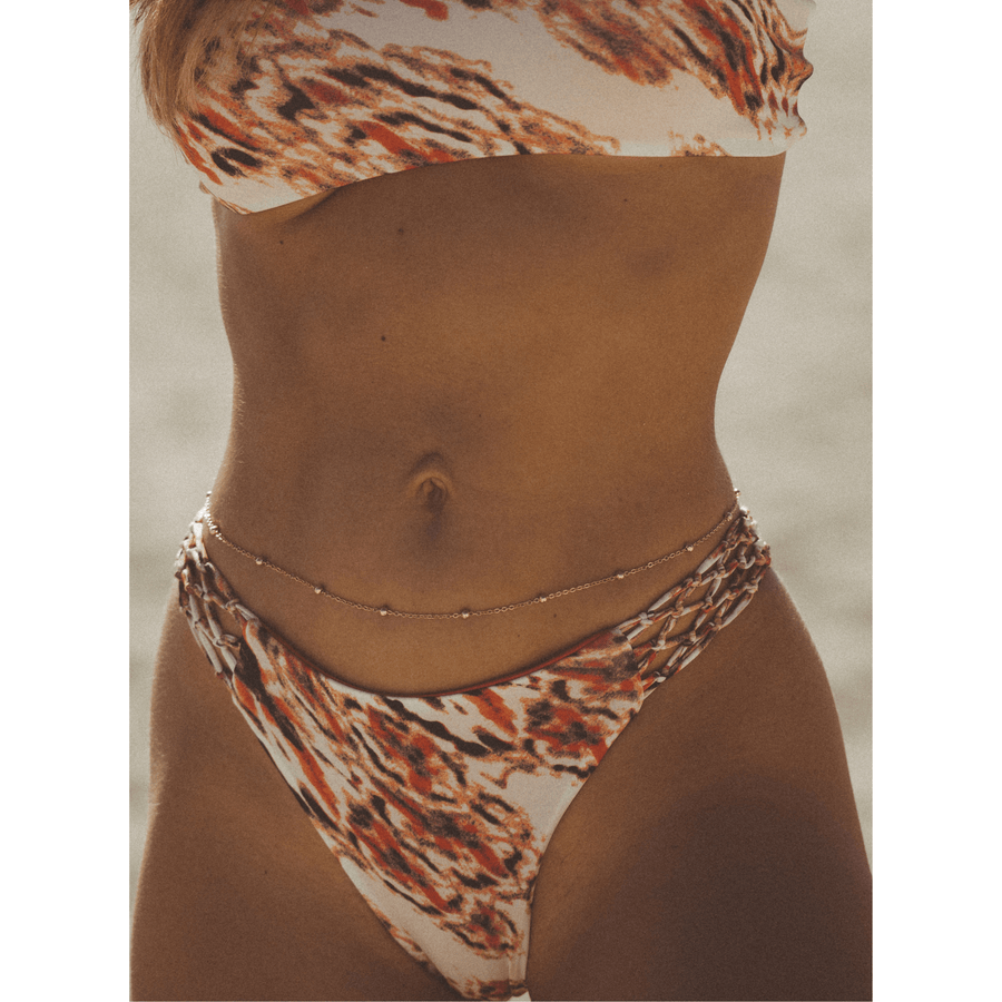 Hannah Pink Rain Bikini Bottom