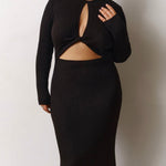 Maria Black Knitted Dress - SOAH