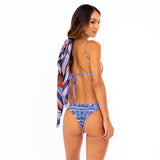Melanie Blue Tribal Bikini Top - SOAH