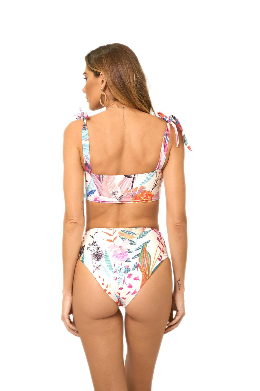 Mila White Floral Bandeau Top - SOAH