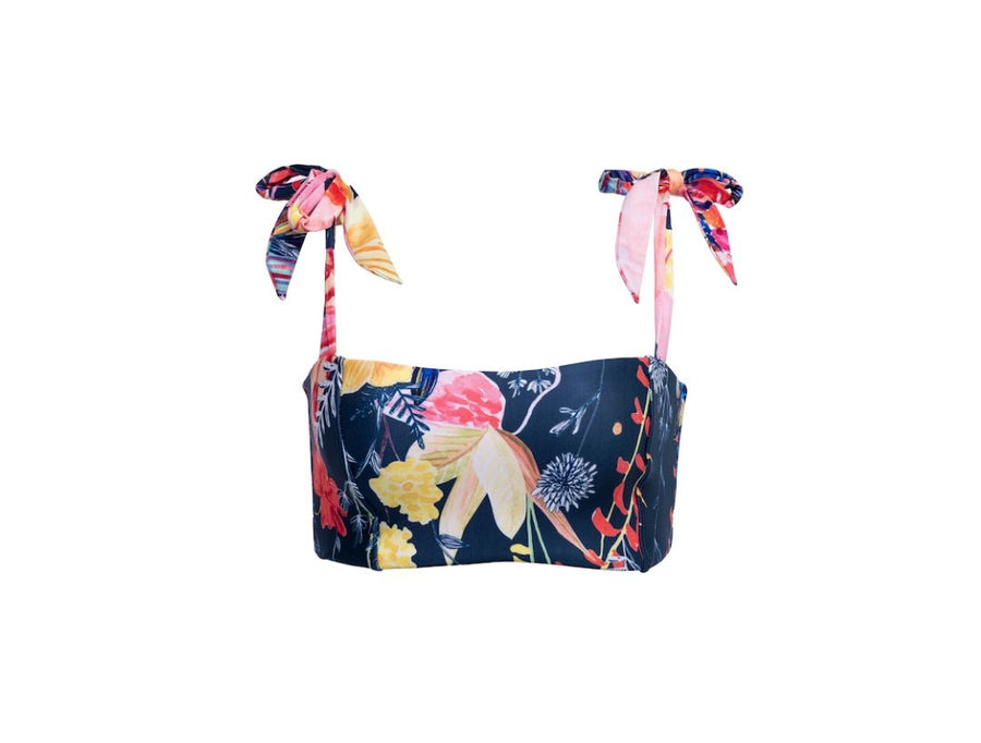 Mila Yellow Floral Bandeau Top - SOAH
