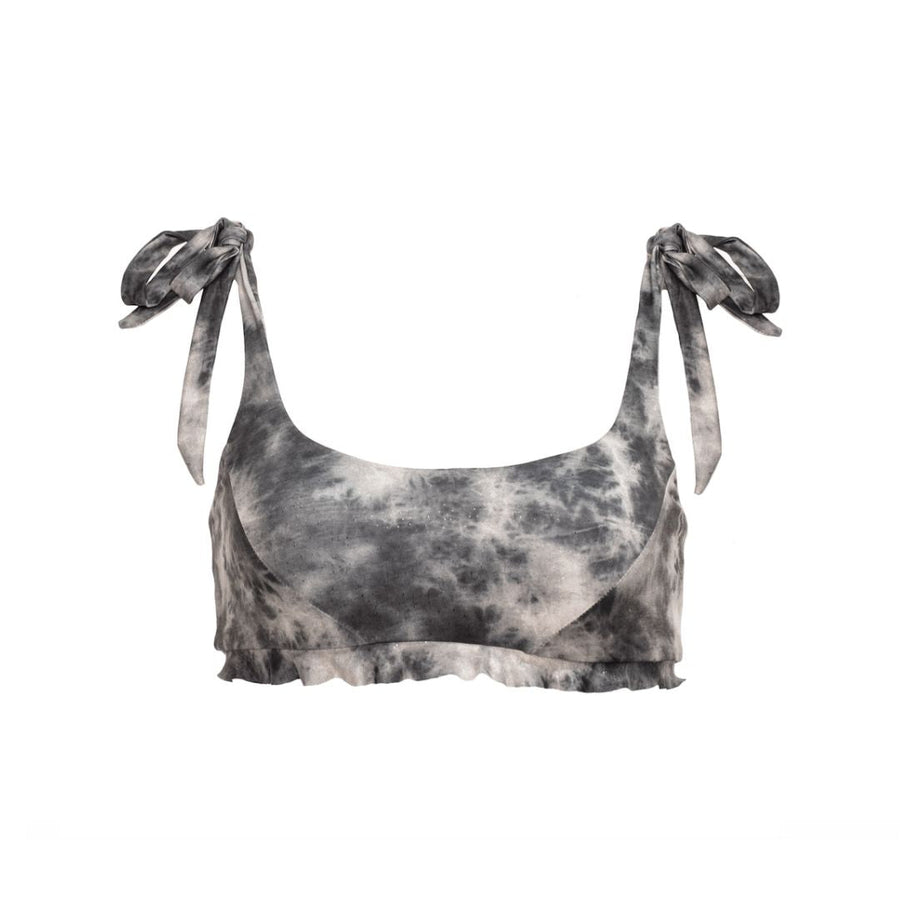 Sadie Grey Tie Dye Bikini Top - SOAH