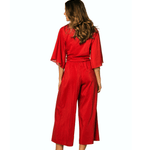 Sunny Red Wrap Blouse - SOAH