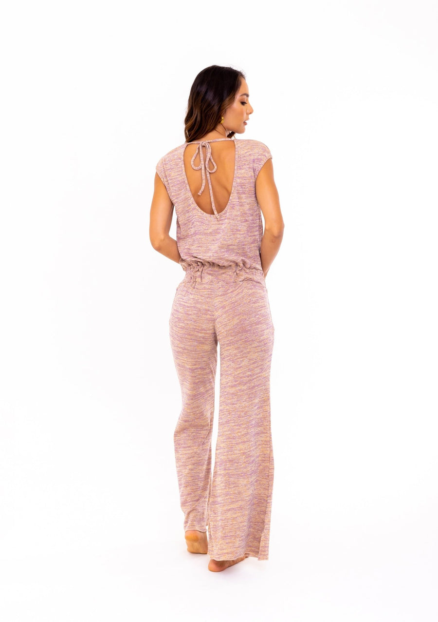 Tatiana Pink Jersey Jumpsuit - SOAH