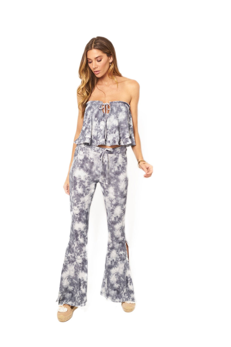 Willow Grey Tie Dye Blouse - SOAH